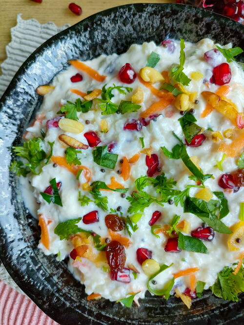 Creamy Bagalabath curd Rice With Fruits Creamy Bagalabath (curd Rice With Fruits)