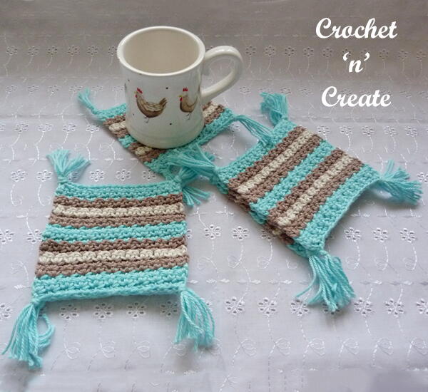 Crochet Mug Rug Coaster Crochet Mug Rug Coaster