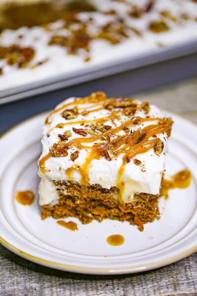 Carrot Cake Poke Cake