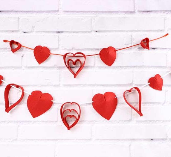 Felt Heart Garland Felt Heart Garland