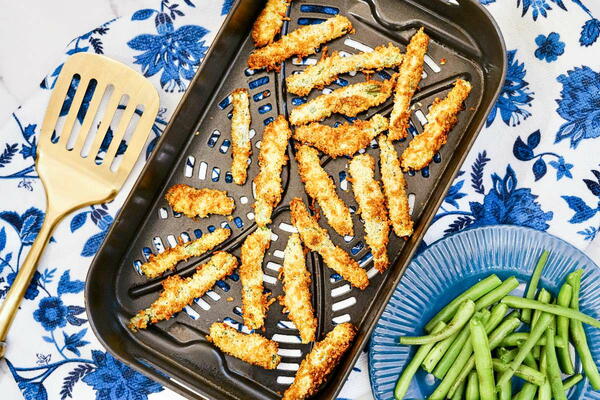 Easy Parmesan Air Fryer Green Beans Fries Easy Parmesan Air Fryer Green Beans Fries