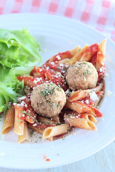 Baked Turkey Meatballs Baked Turkey Meatballs