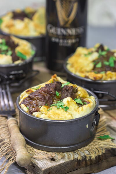 Individual Beef And Guinness Pot Pies Individual Beef And Guinness Pot Pies