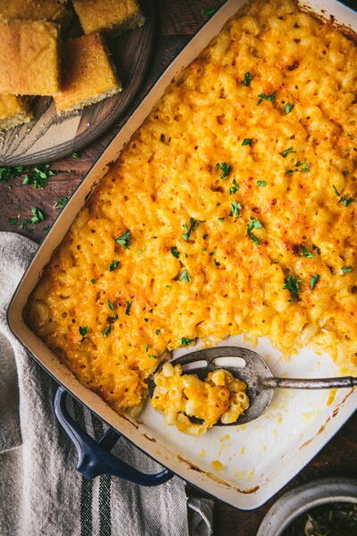 Dump and Bake Overnight Macaroni and Cheese Dump and Bake Overnight Macaroni and Cheese