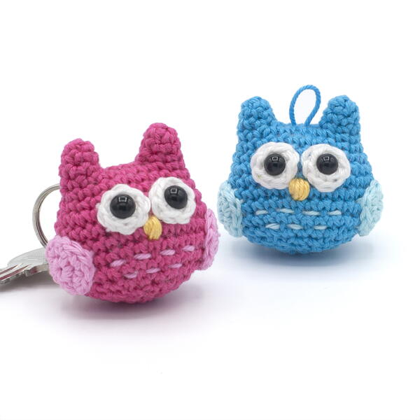 Free Owl Crochet Pattern - Owl Keychain Amigurumi