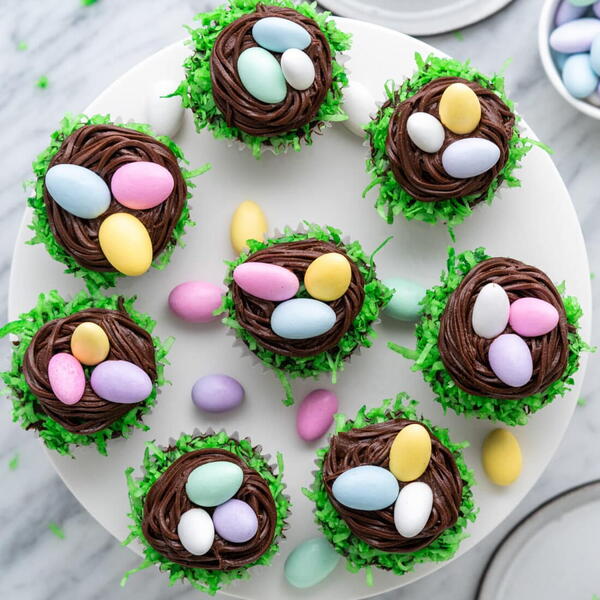 Easter Nest Cupcakes