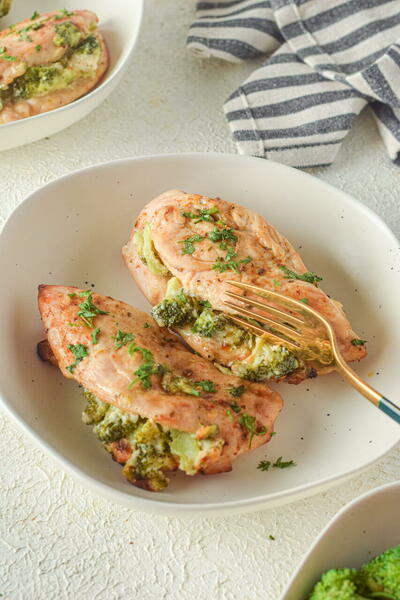 Broccoli Cheese Stuffed Chicken