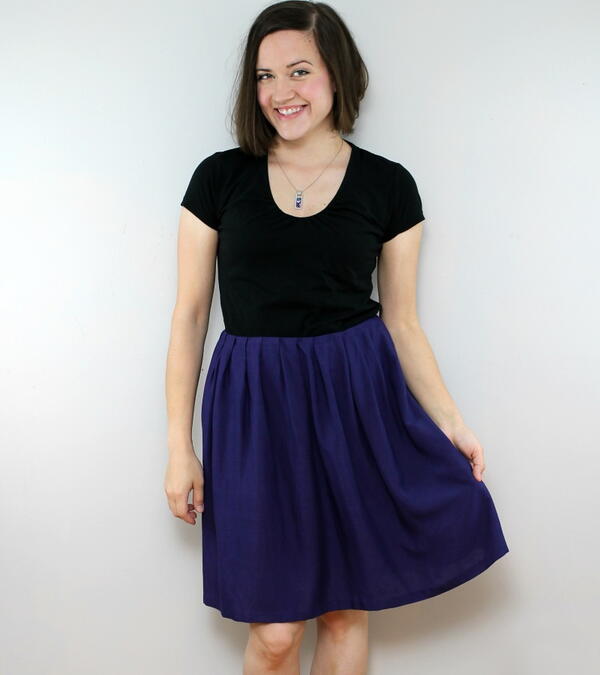 Dress to Skirt Refashion Dress to Skirt Refashion