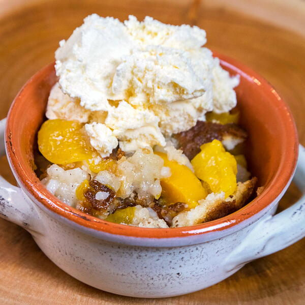 Bisquick Peach Cobbler