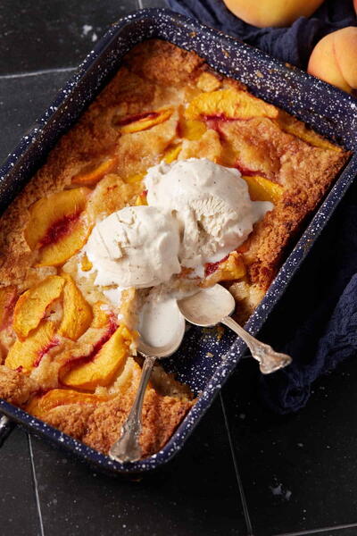 Peach Cobbler Cake