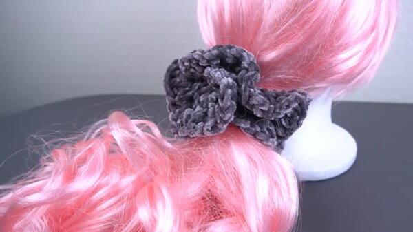 Crochet Velvet Scrunchies Two Ways Crochet Velvet Scrunchies Two Ways