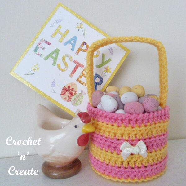 Crochet Easter Egg Basket Crochet Easter Egg Basket