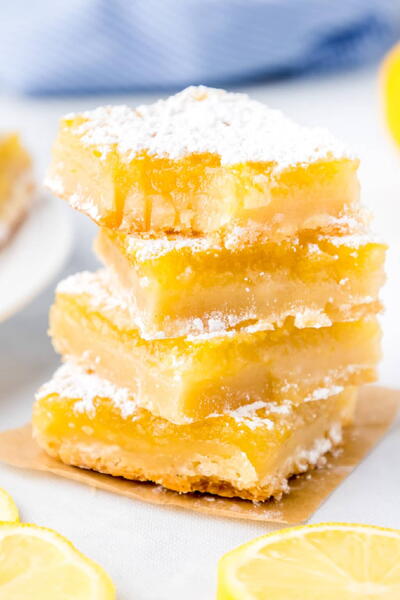 Lemon Bars (with Shortbread Crust!)