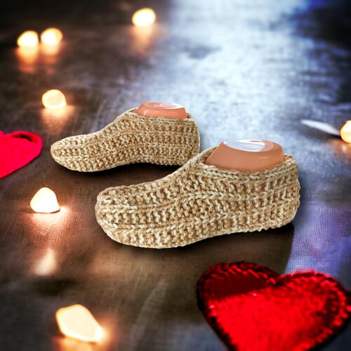 Easy To Knit Slipper Pattern Knit Flat With Bulky Yarn On Straight Needles Easy To Knit Slipper Pattern Knit Flat With Bulky Yarn On Straight Needles