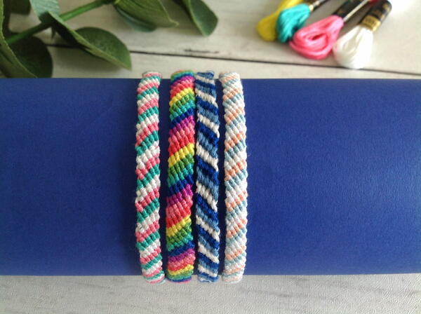 How To Make Candy Stripe Friendship Bracelet How To Make Candy Stripe Friendship Bracelet
