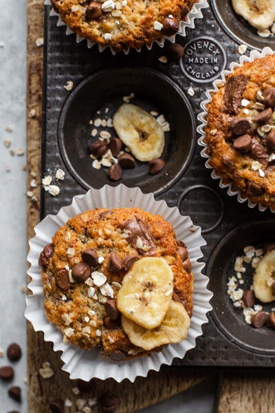 Banana Oatmeal Chocolate Chip Muffins Banana Oatmeal Chocolate Chip Muffins
