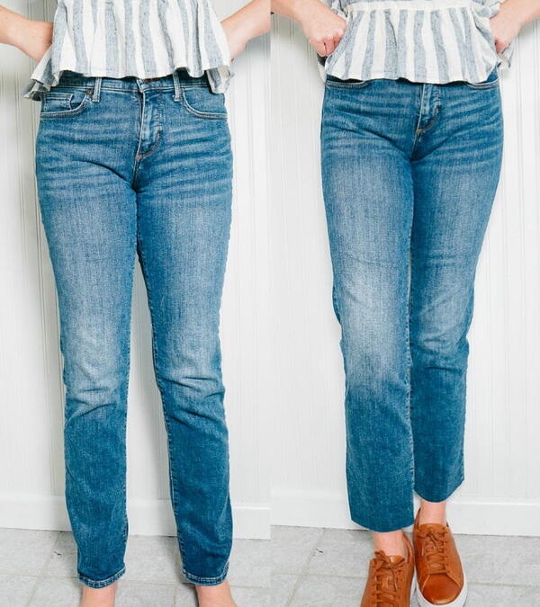 How to Crop Jeans How to Crop Jeans