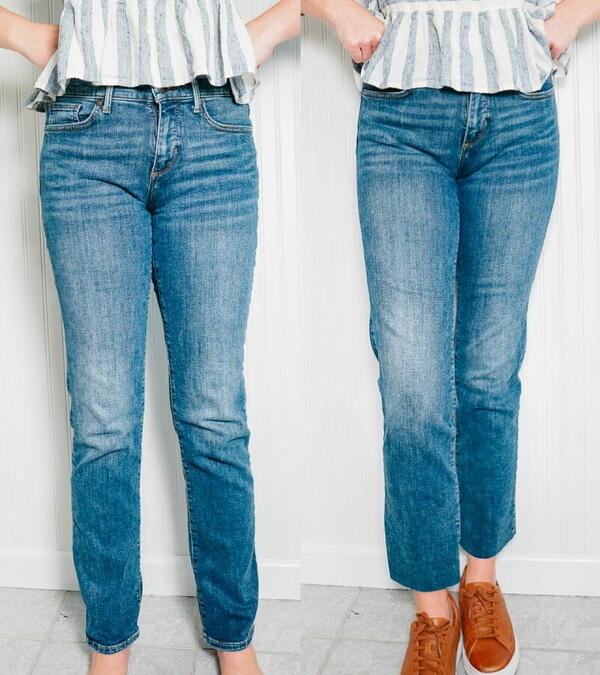 How to Crop Jeans