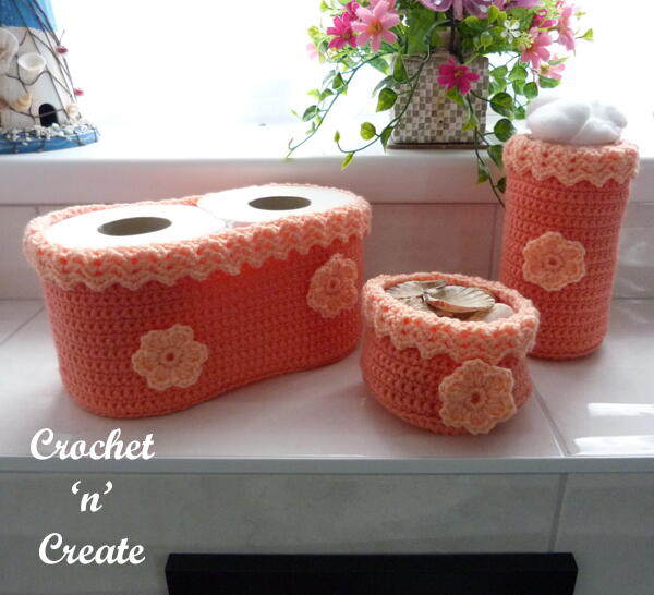 Crochet Bathroom Trio Pattern Crochet Bathroom Trio Pattern