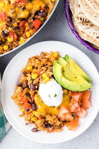 Easy Beef Burrito Bowl (all In One Pot!)