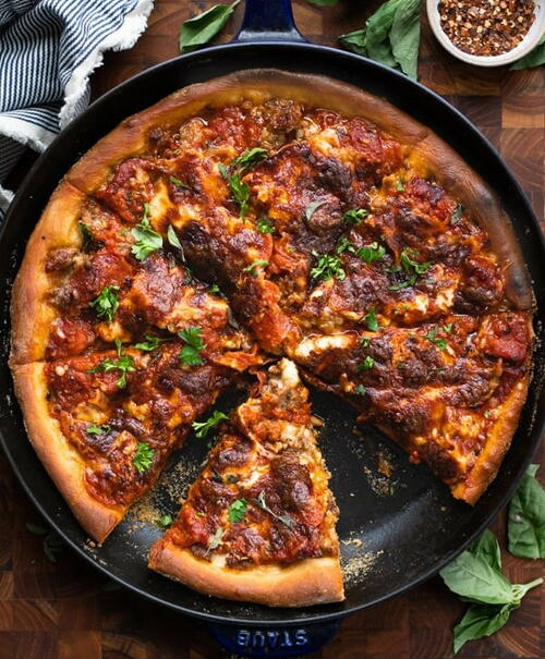 Cast Iron Skillet Pizza Pie Cast Iron Skillet Pizza Pie