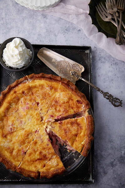 Rhubarb Custard Pie Rhubarb Custard Pie