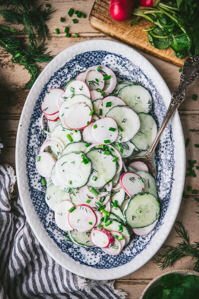 Cucumber Radish Salad Cucumber Radish Salad