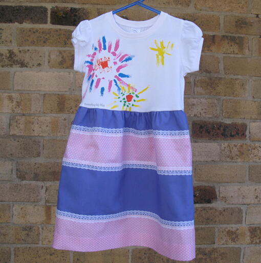 Painted T-Shirt Dress Painted T-Shirt Dress