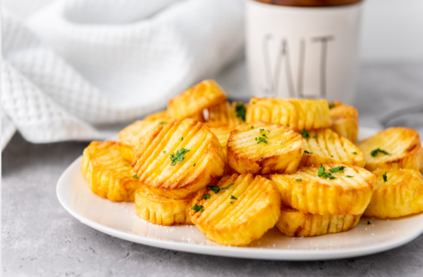 Easy Air Fryer Accordion Potatoes Recipe Easy Air Fryer Accordion Potatoes Recipe