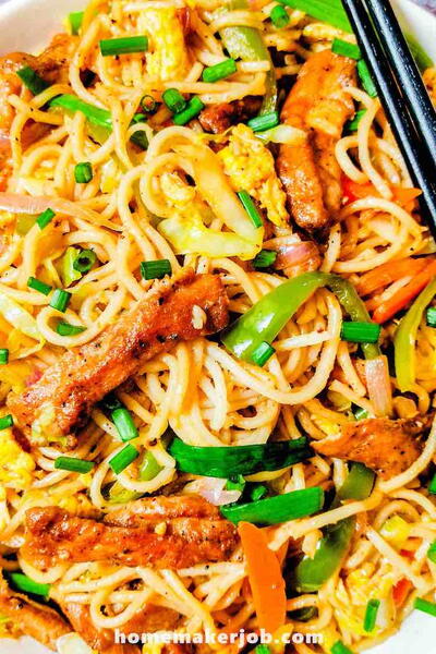 Chicken Hakka Noodles Chicken Hakka Noodles