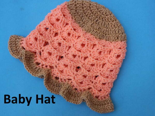 Handmade Beautiful Baby Ruffles Hat Handmade Beautiful Baby Ruffles Hat