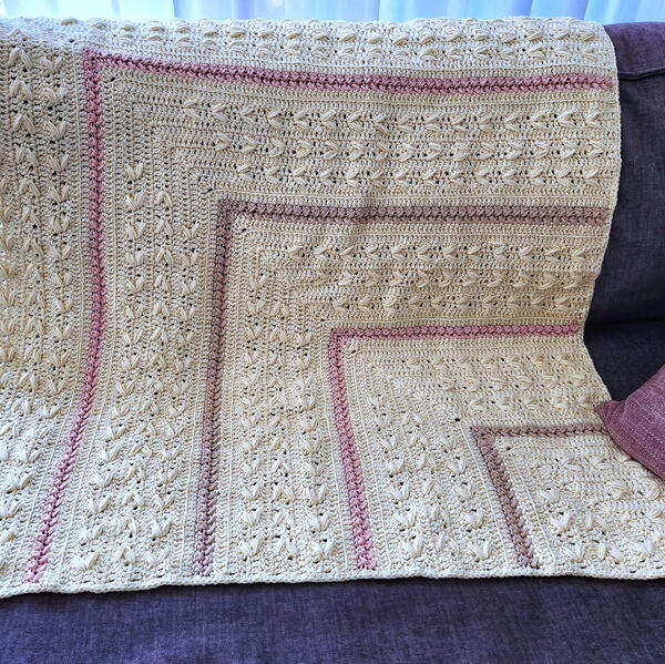 Mitered Butterflies Baby Blanket Mitered Butterflies Baby Blanket