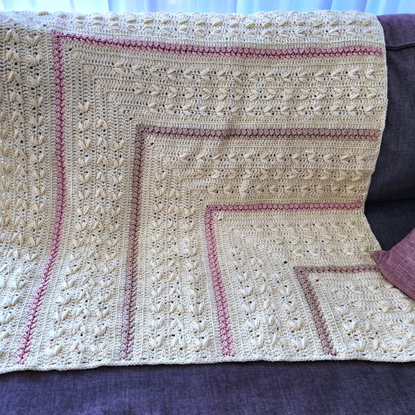 Mitered Butterflies Baby Blanket Mitered Butterflies Baby Blanket