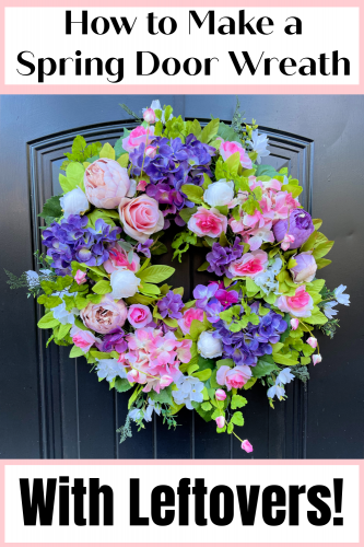 How To Make A Diy Spring Wreath With Leftover Flowers