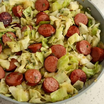 Cabbage And Sausage 