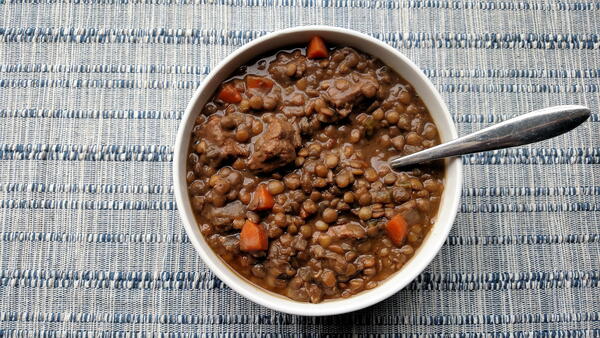 Slow Cooker Beef Lentil Soup Slow Cooker Beef & Lentil Soup