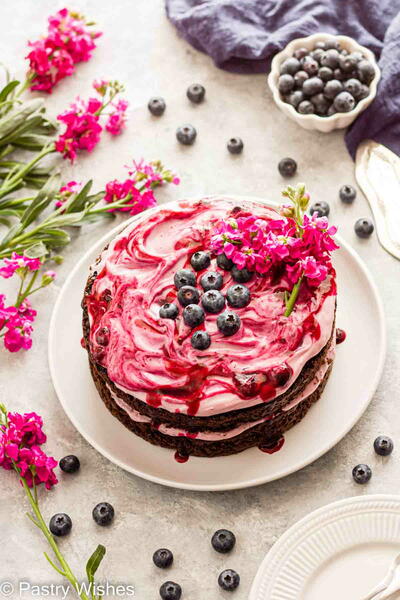 Blueberry Chocolate Cake Blueberry Chocolate Cake