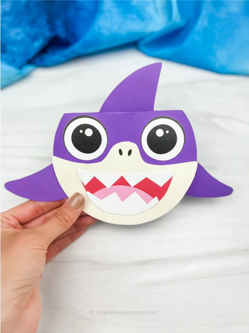 Shark Mothers Day Card Craft Shark Mother's Day Card Craft