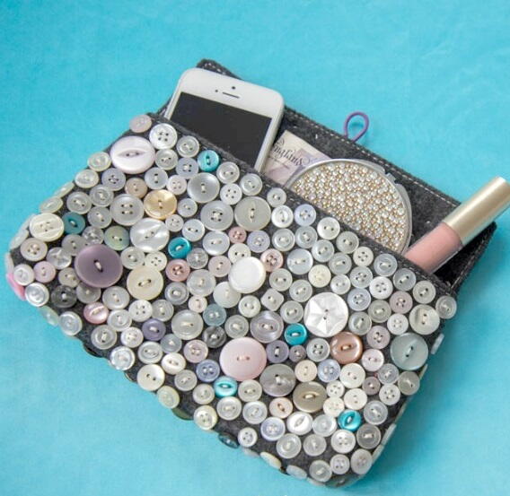 Button Clutch Bag Button Clutch Bag