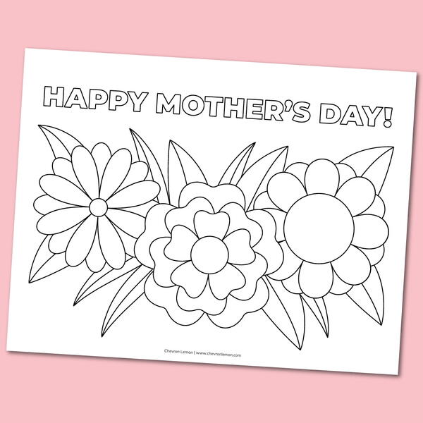 Free Printable Happy Mothers Day Coloring Page Free Printable Happy Mother’s Day Coloring Page