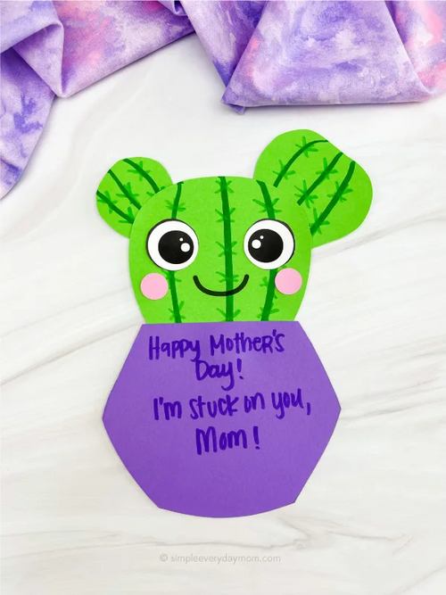 Mothers Day Cactus Craft Mother's Day Cactus Craft