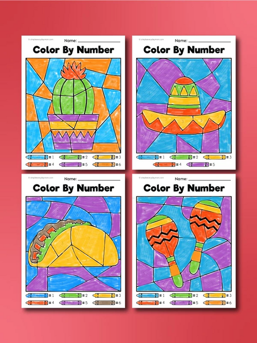 Cinco De Mayo Color By Numbers Cinco De Mayo Color By Numbers