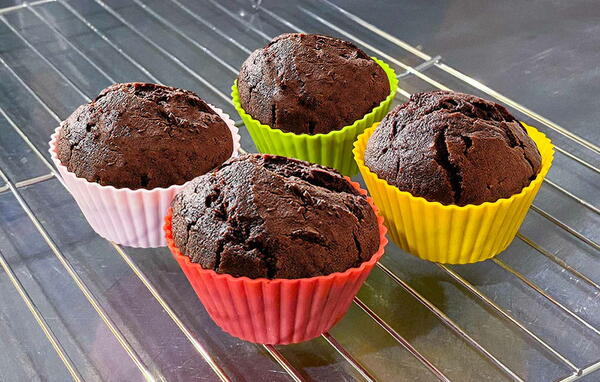 Easy Air Fryer Recipe Double Chocolate Muffins Easy Air Fryer Recipe – Double Chocolate Muffins