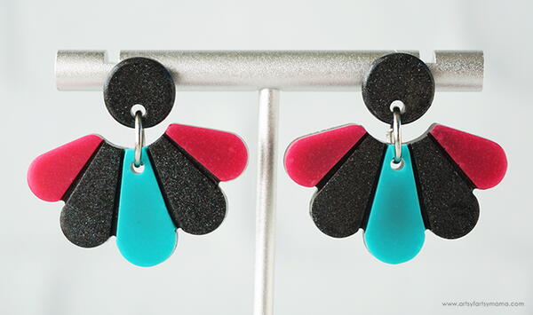Multi-Color Polymer Clay Earrings Multi-Color Polymer Clay Earrings