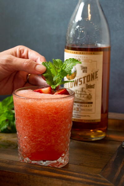Frozen Strawberry Mint Julep Frozen Strawberry Mint Julep
