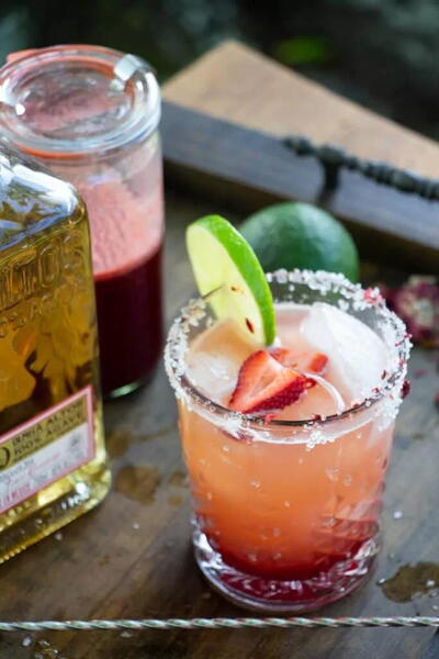 Farm Fresh Strawberry Rose Margarita Farm Fresh Strawberry Rose Margarita
