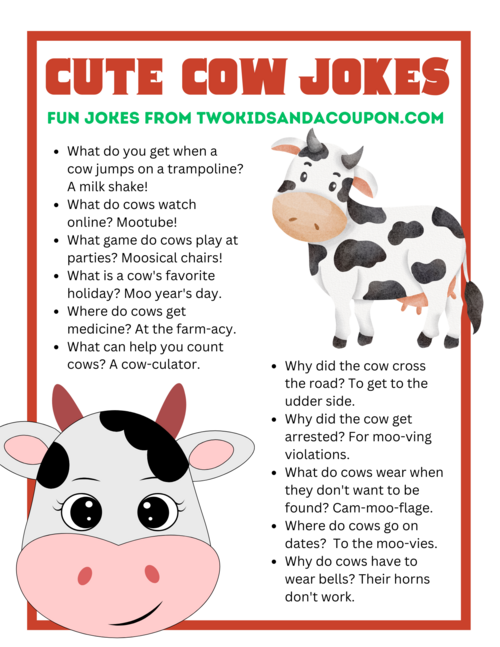 Cute Cow Jokes For Kids Cute Cow Jokes For Kids