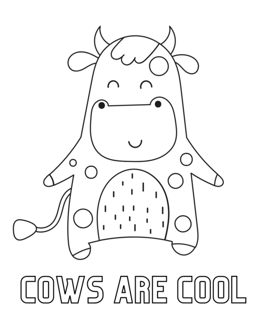 Cute Cow Coloring Pages Cute Cow Coloring Pages