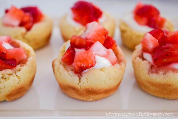 Strawberry Cream Cheese Cookie Cups Strawberry Cream Cheese Cookie Cups