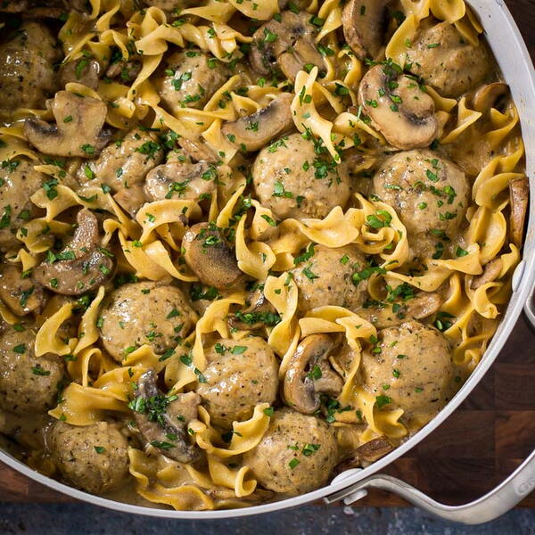 One Pot Meatball Stroganoff One Pot Meatball Stroganoff